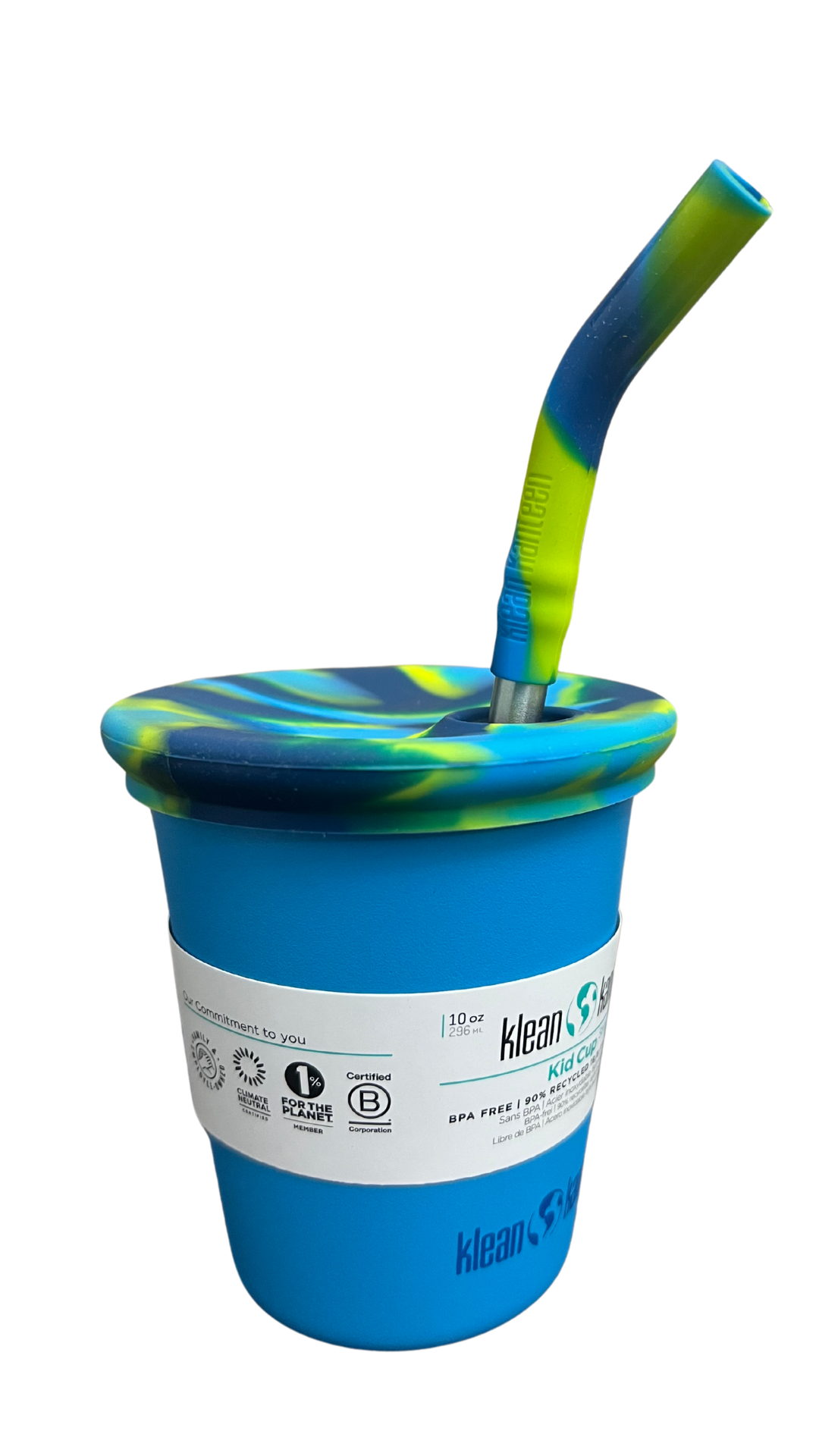 Botella Klean Kanteen kids cup 10oz kid straw lid hawaiian ocean