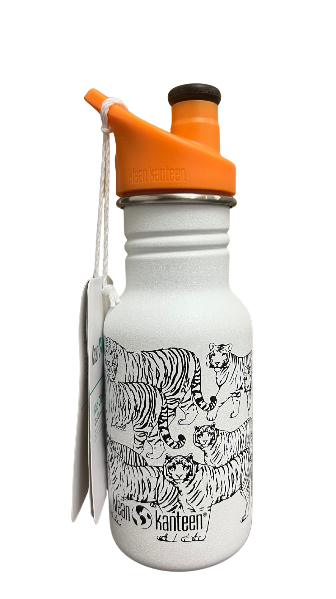 Klean Kanteen Kid Classic Narrow 12 Oz Sport Cap Tigers