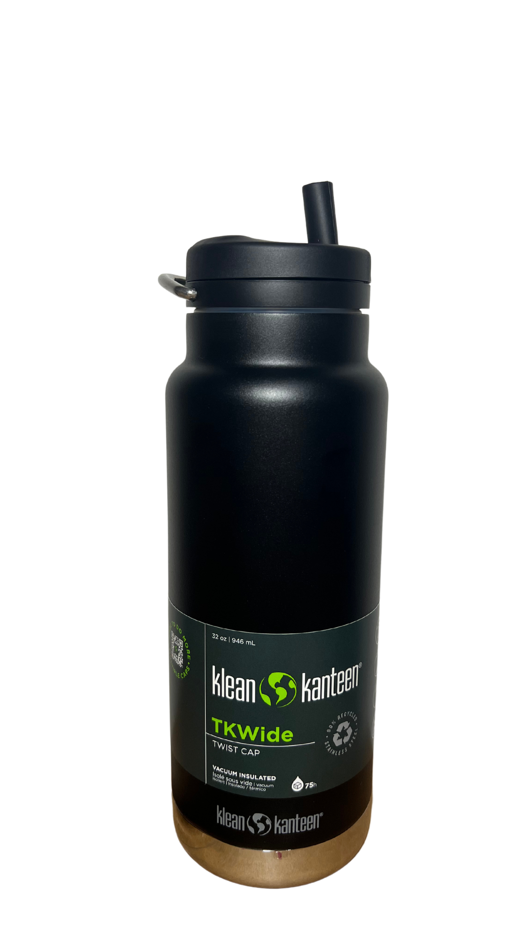 Botella TKWide 32 oz Twist Cap Black