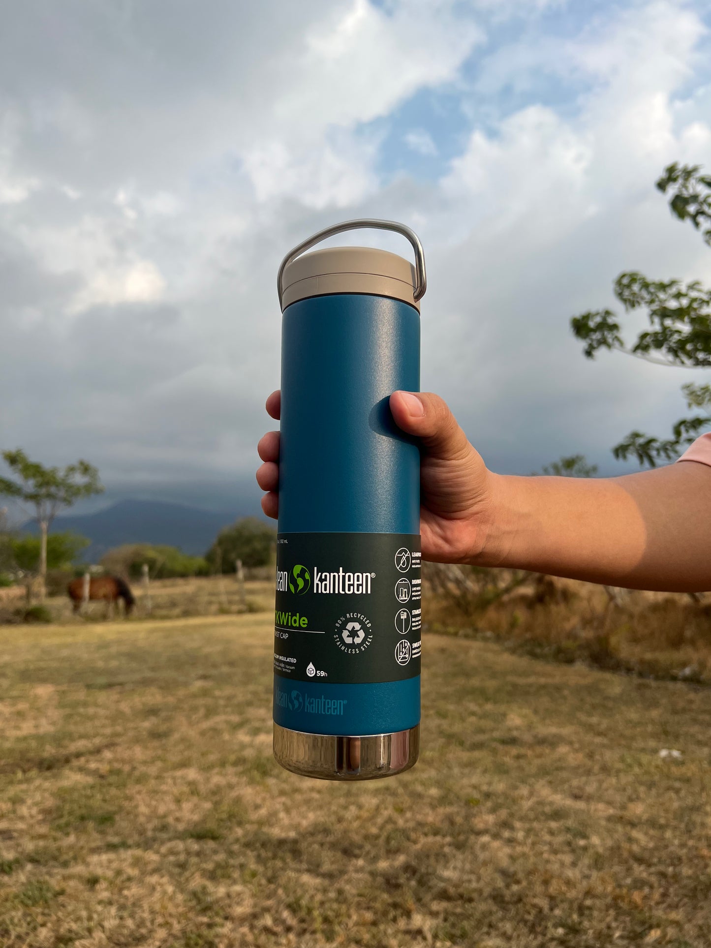 Botella Klean Kanteen TKWide 20 oz Twist Corsair