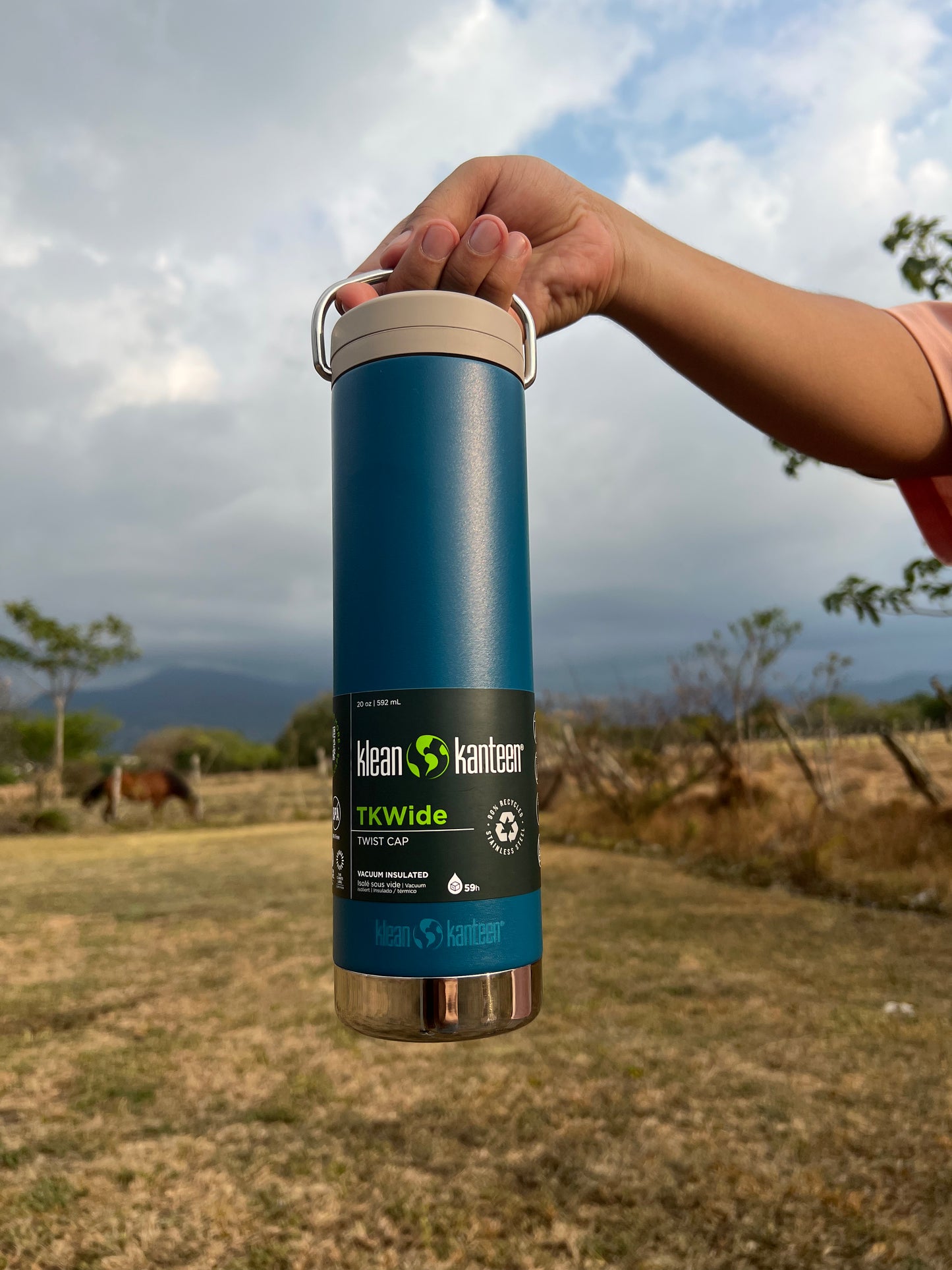 Botella Klean Kanteen TKWide 20 oz Twist Corsair