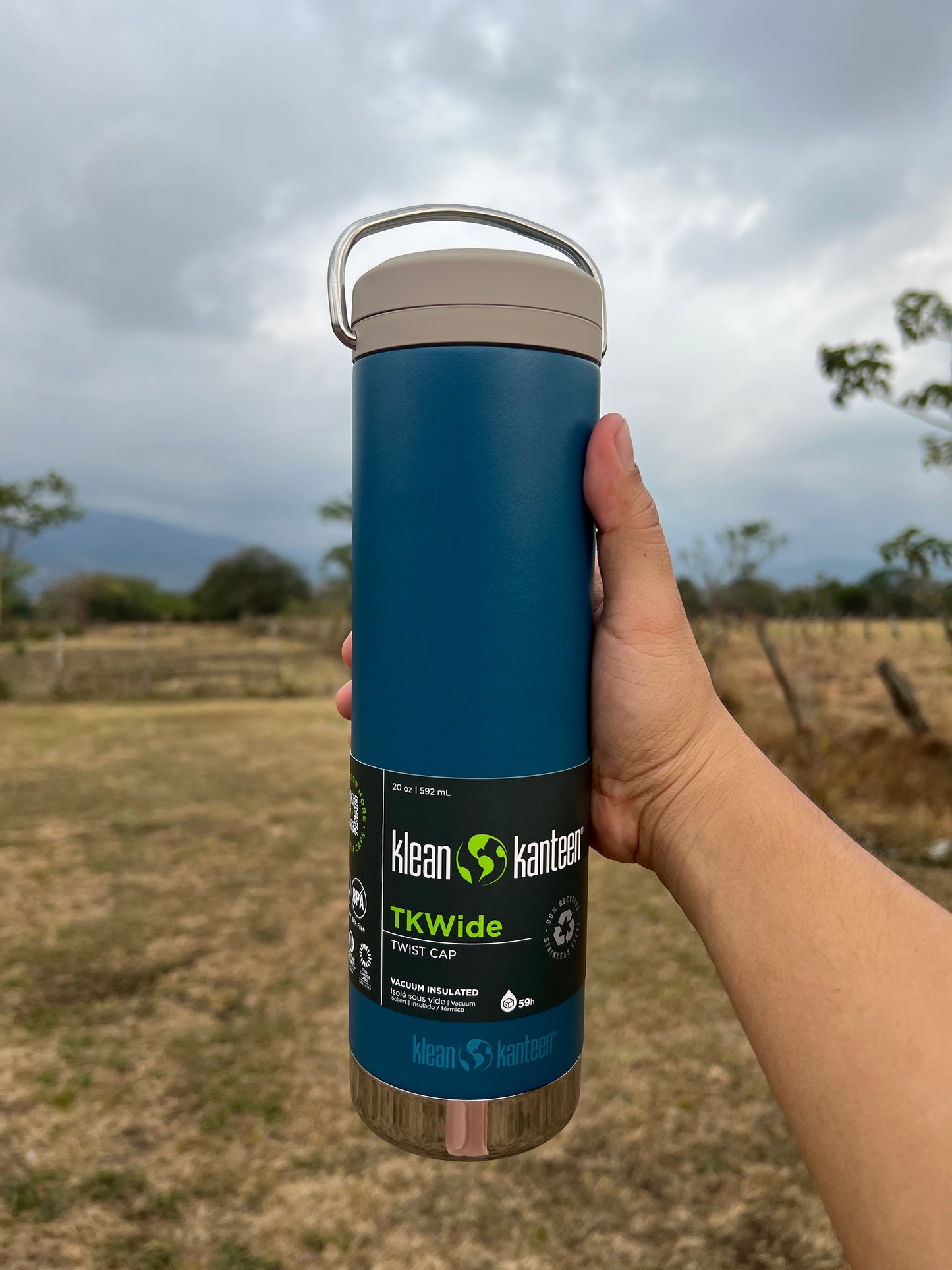 Botella Klean Kanteen TKWide 20 oz Twist Corsair