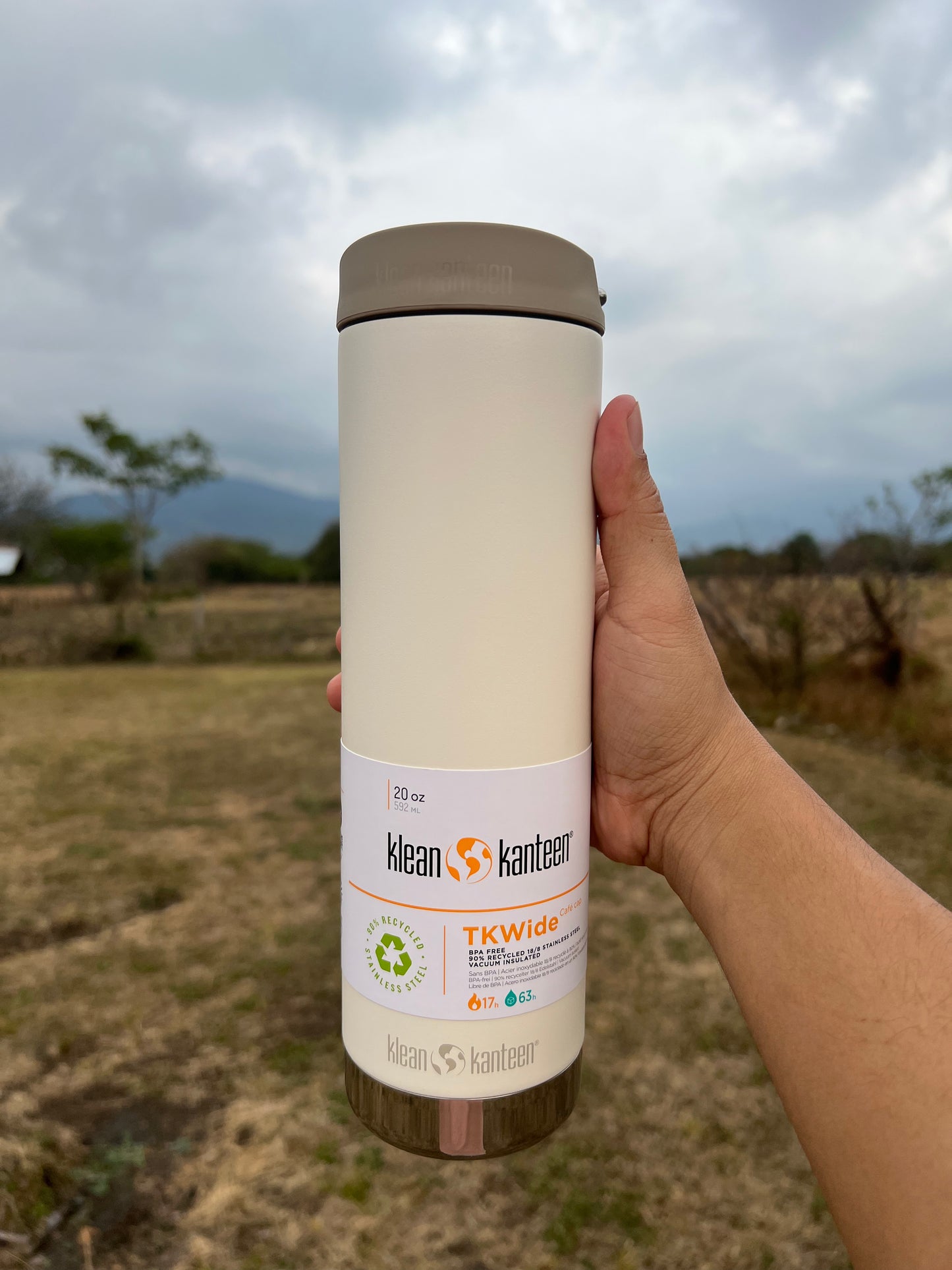 Botella Klean Kanteen TKWide 20 oz Cafe Cap Tofu