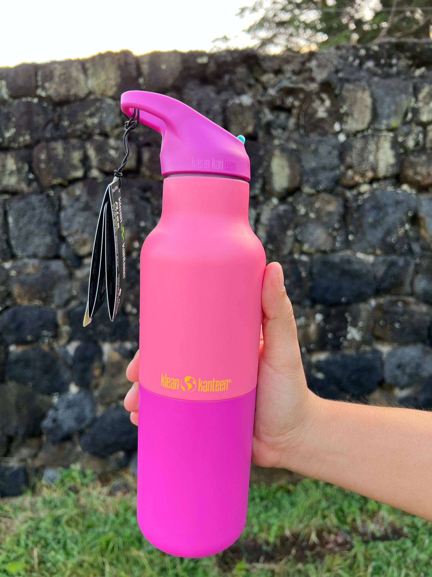 Botella Klean Kanteen Pink Lemonade Kaleidoscope Edición Limitada 16oz
